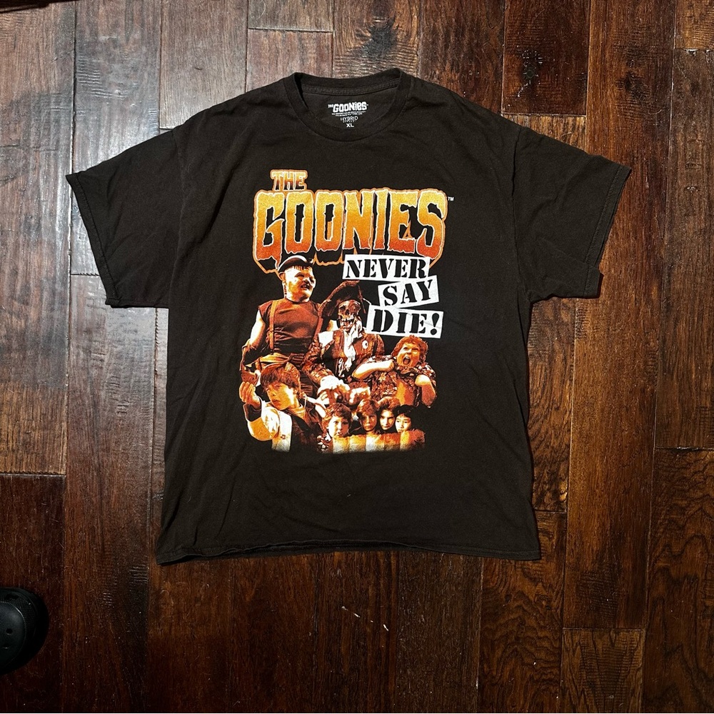 The Goonies "Goonies Never Say Die" Mens Vintage Short Sleeve Tee Shirt (XLarge)